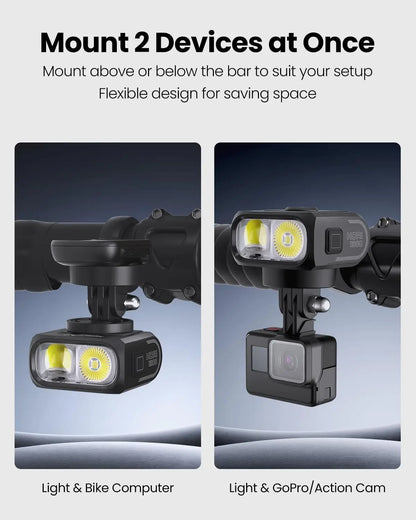 Dual Mounted Bike Light 1300LM with Cut Off Beam