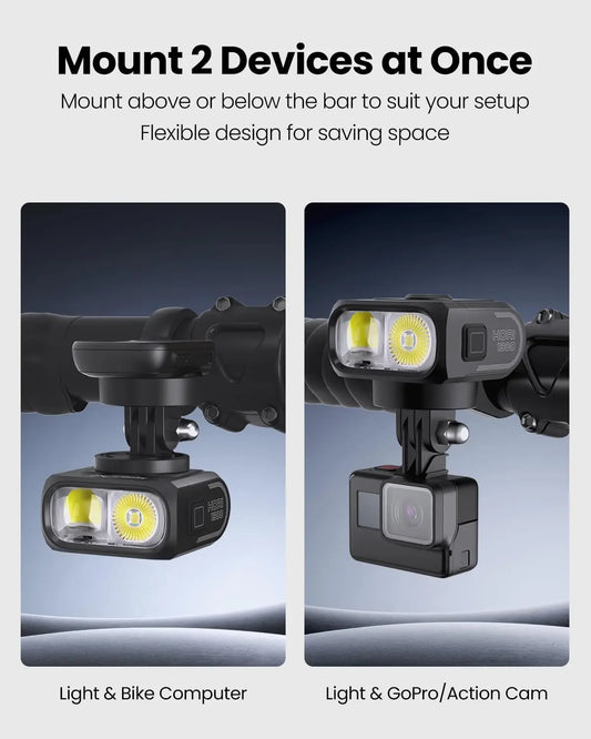 Dual Mounted Bike Light 1300LM with Cut Off Beam