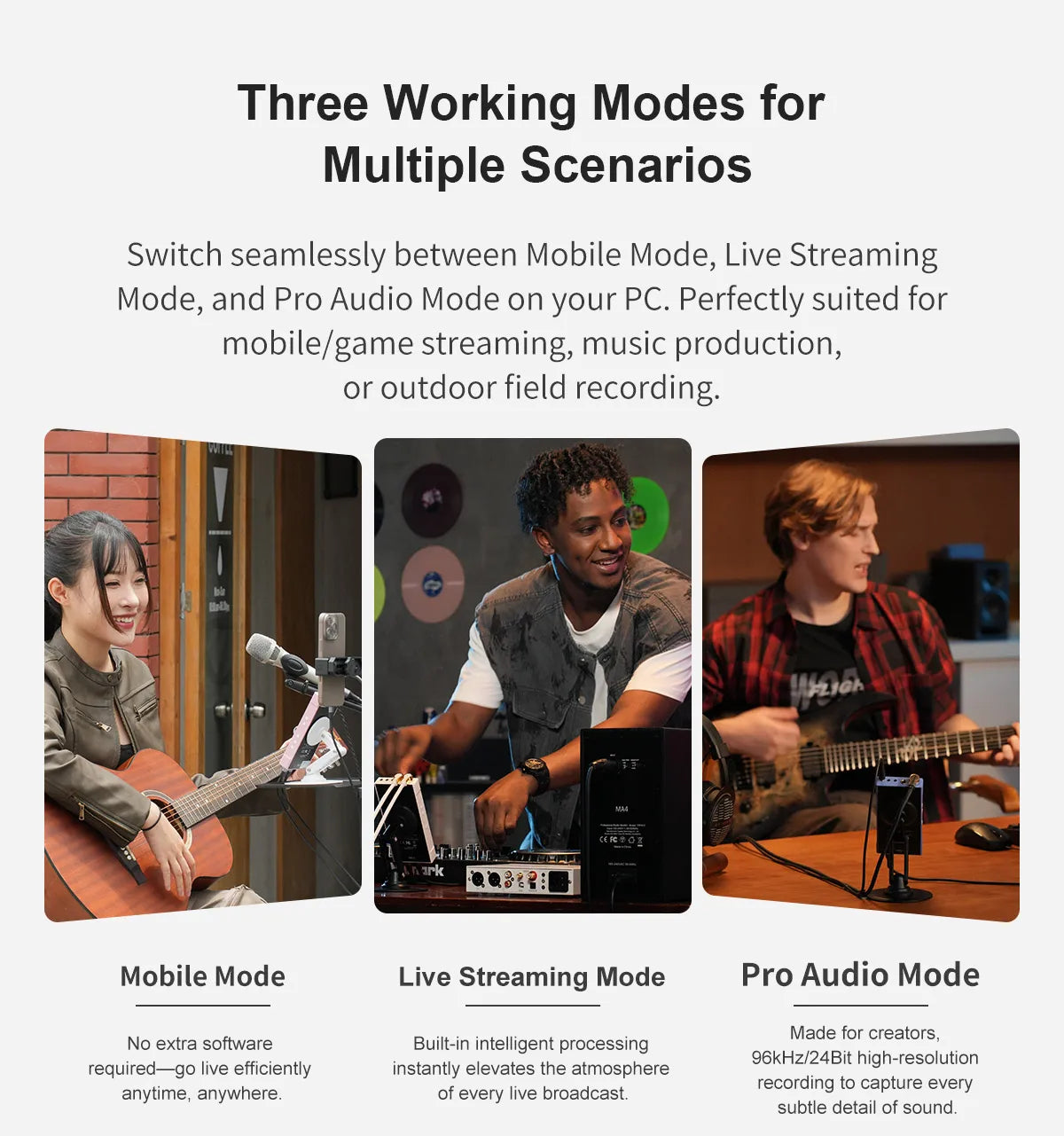 Portable Yellow Audio Interface with Dual Smartphone Input