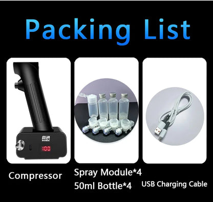Portable Airbrush Kit with 0.3mm and 0.5mm Nozzles
