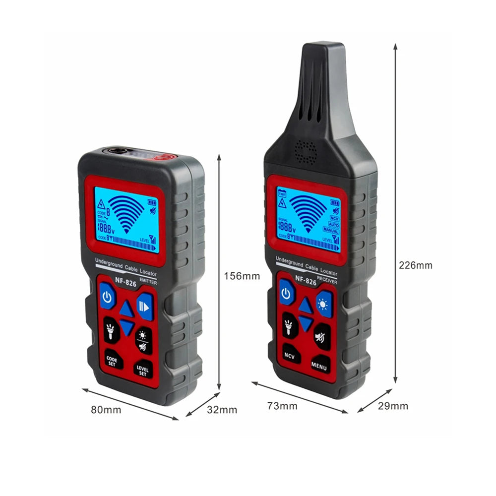 High Voltage NF-826 Cable Finder Underground Pipe Detector