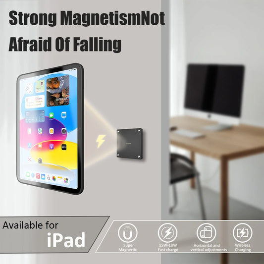 Magnetic Wall Mount Charger Base for iPad Tablets