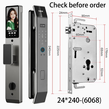 WiFi Smart Door Lock Face Recognition Camera Video Call