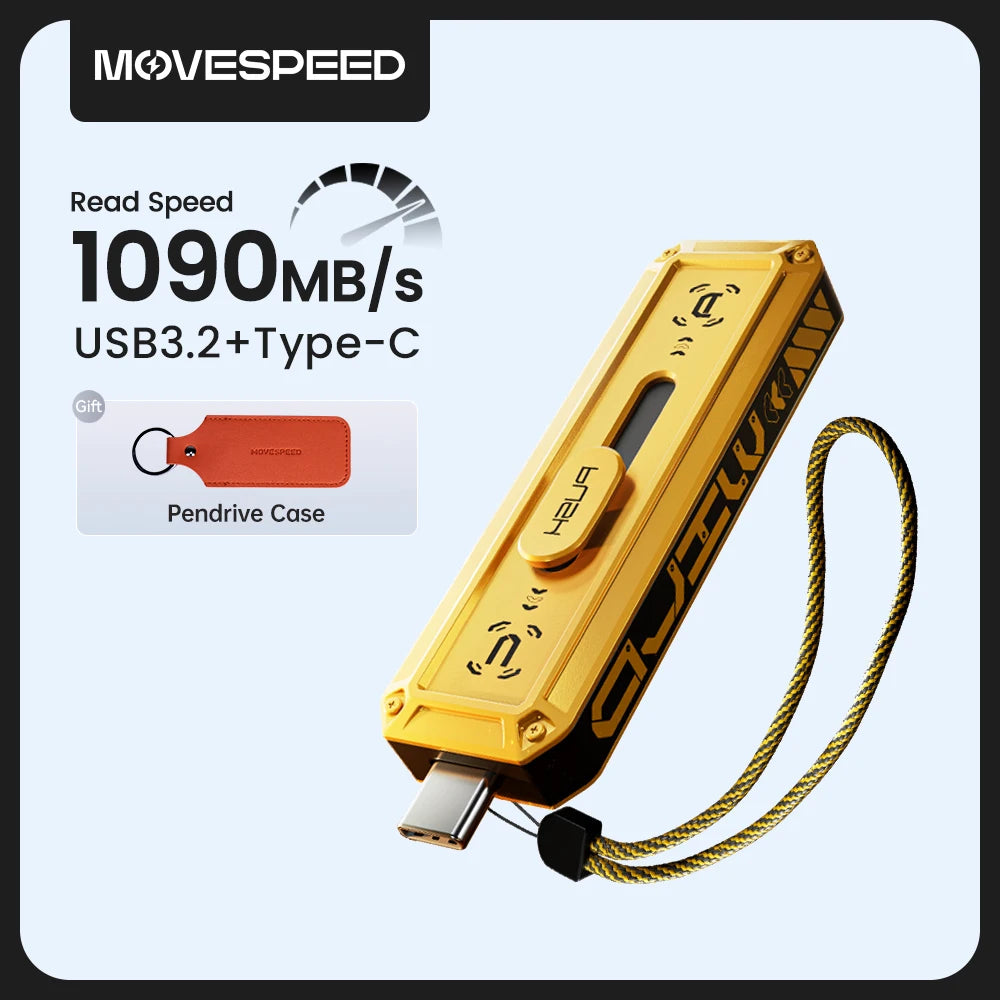 1090Mbps USB-C Flash Drive High Speed OTG Portable