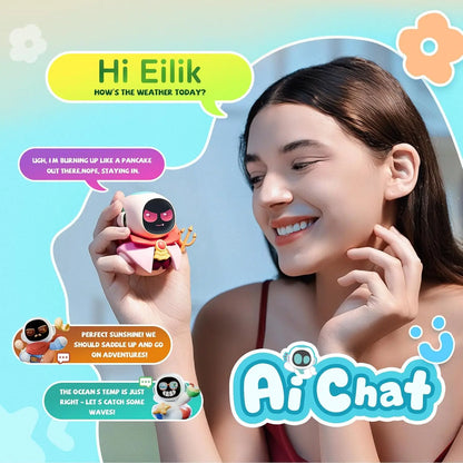 Sky Blue Mini Electronic Outfit Matching Robot