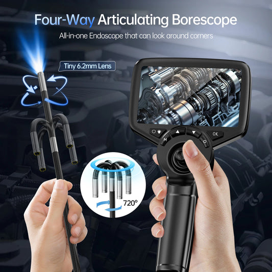 6mm 720 Degree Endoscope Camera 1m Flexible Cable