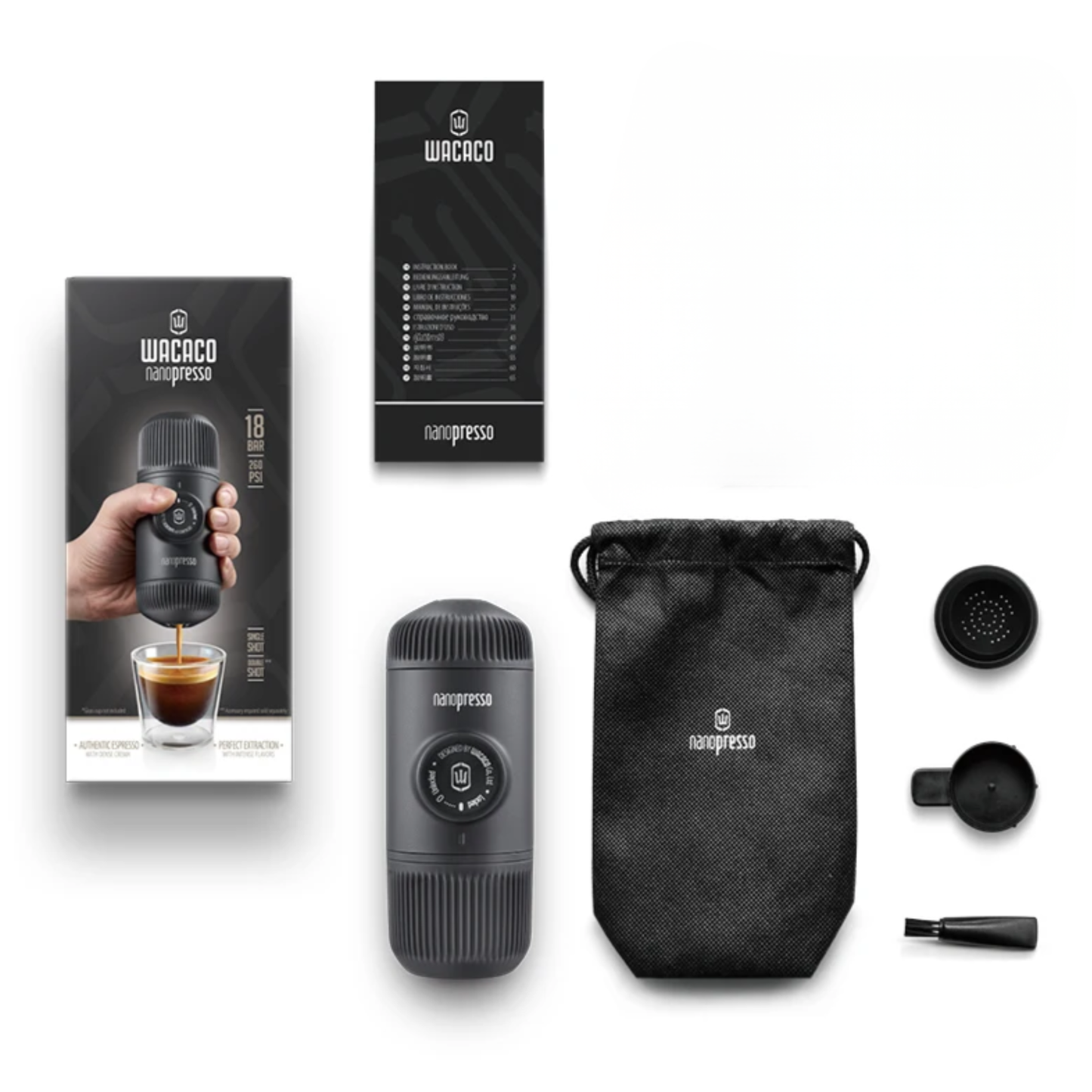Portable 18 Bar Espresso Maker Travel Coffee Machine Yellow