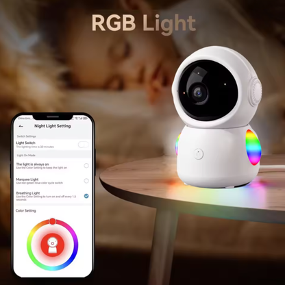 2K WiFi Baby Monitor Dual Camera Split Screen Display