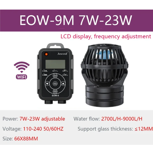 Compact WiFi Fish Tank Wave Maker with LCD Display 9M