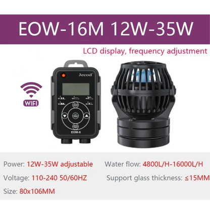 WiFi Controlled Fish Tank Wave Maker with LCD Display 16M