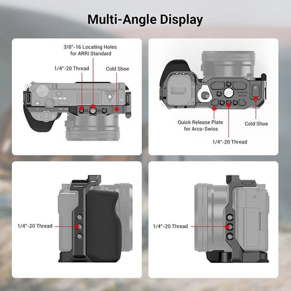 Vlogger Camera Cage Kit with Handle for Sony ZV-E10