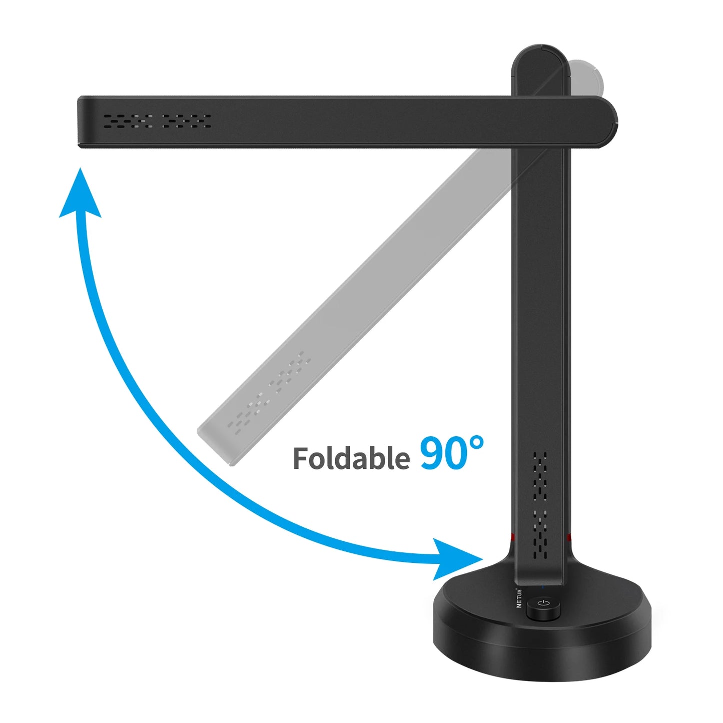 Cordless Autofocus Book Scanner with LED Desk Lamp