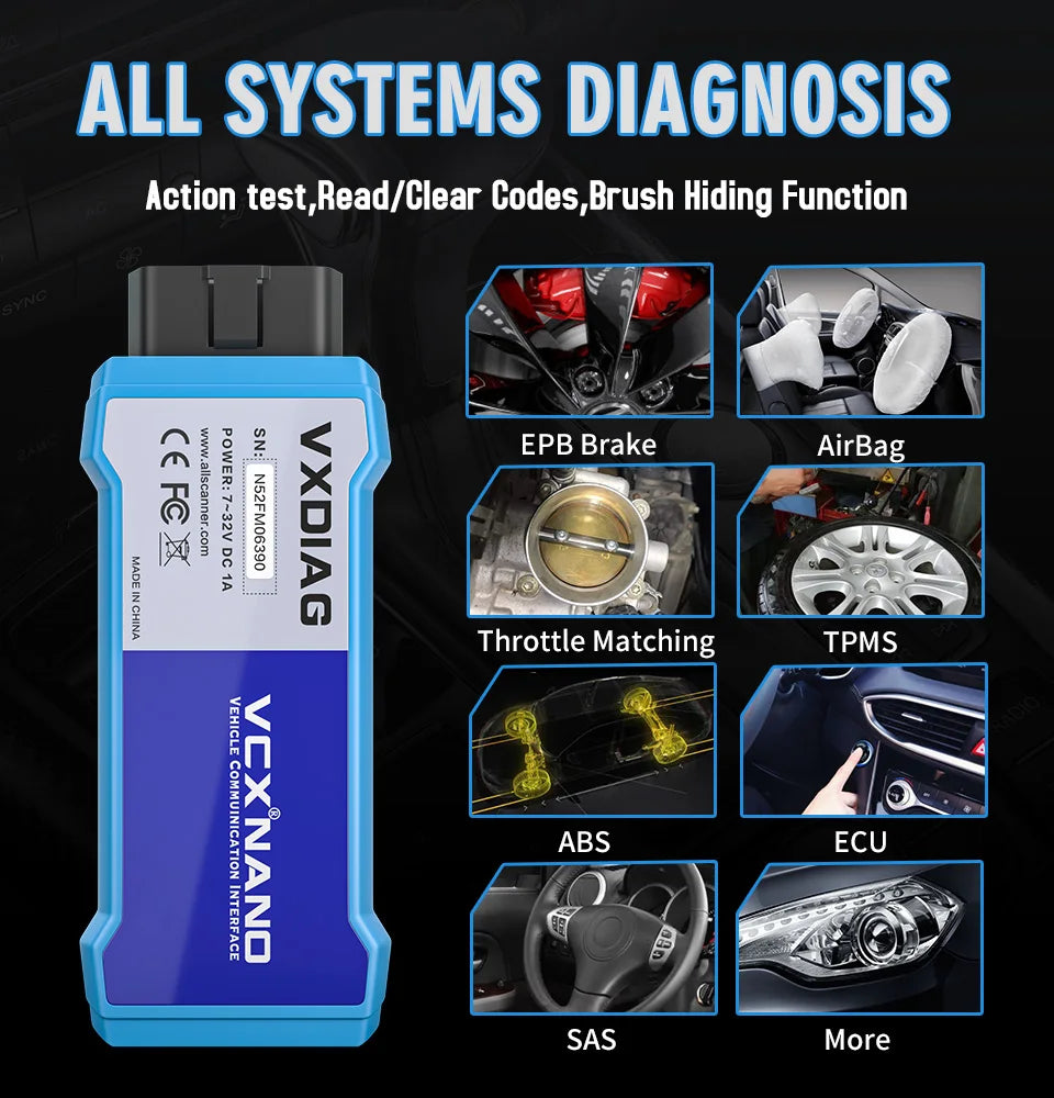 Portable NX600PRO WiFi Car ECU Coding Tool