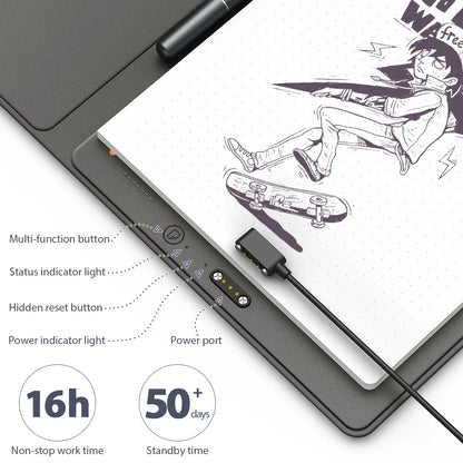 A5 Bluetooth Smart Notebook with Battery-Free Pen