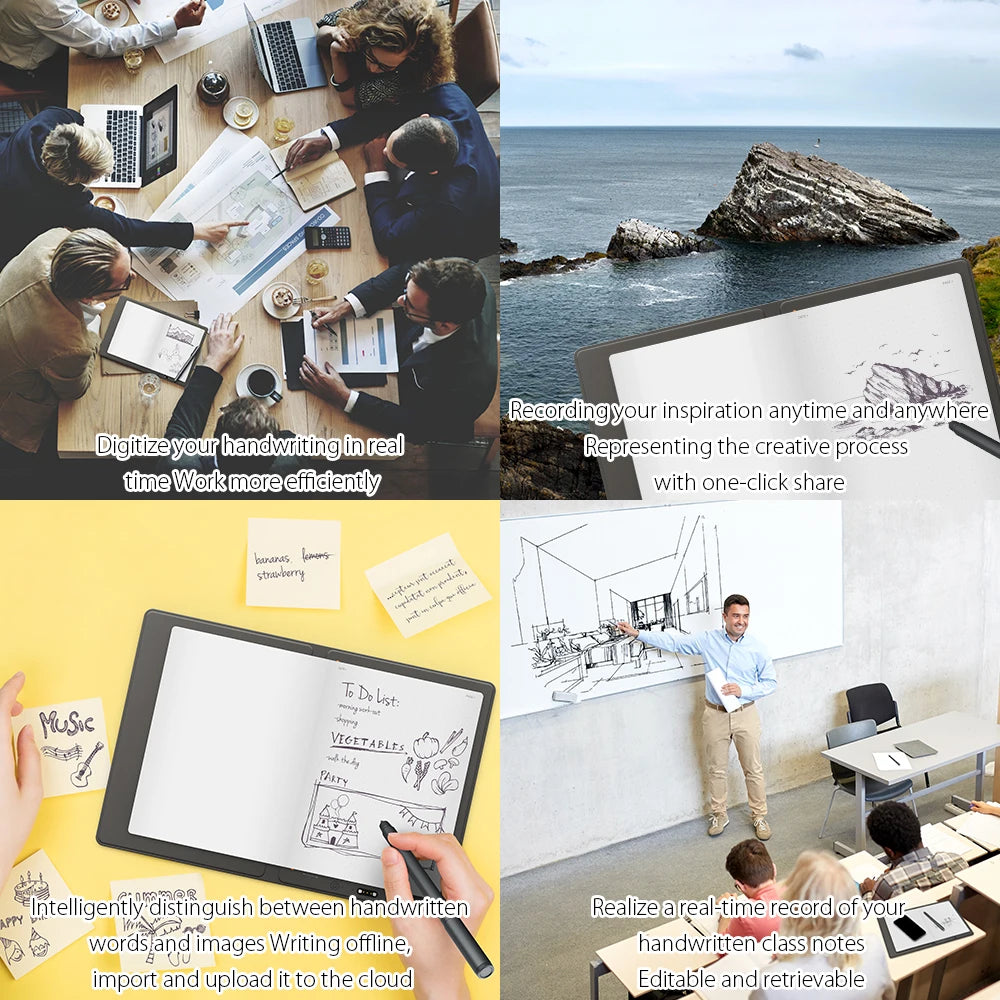 A5 Bluetooth Smart Notebook with Battery-Free Pen