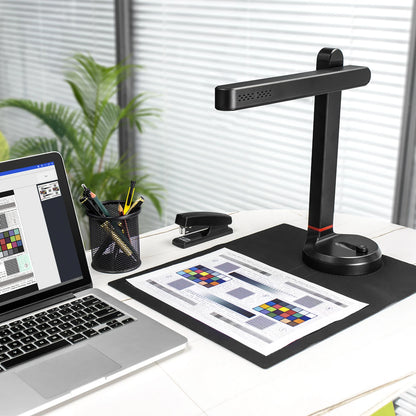 Professional A4 Document Scanner with LED Desk Lamp
