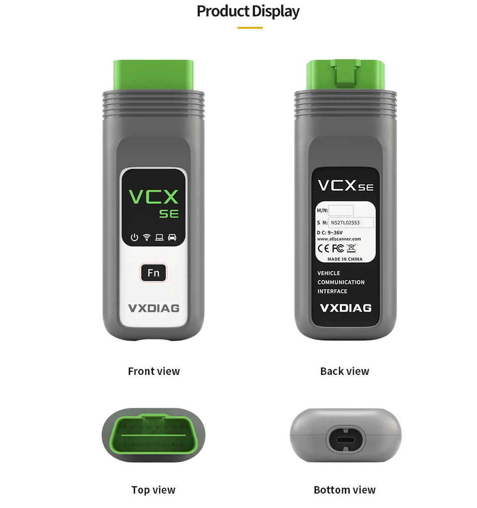 VW VCX SE Car OBD2 Scanner ECU Coding Tool