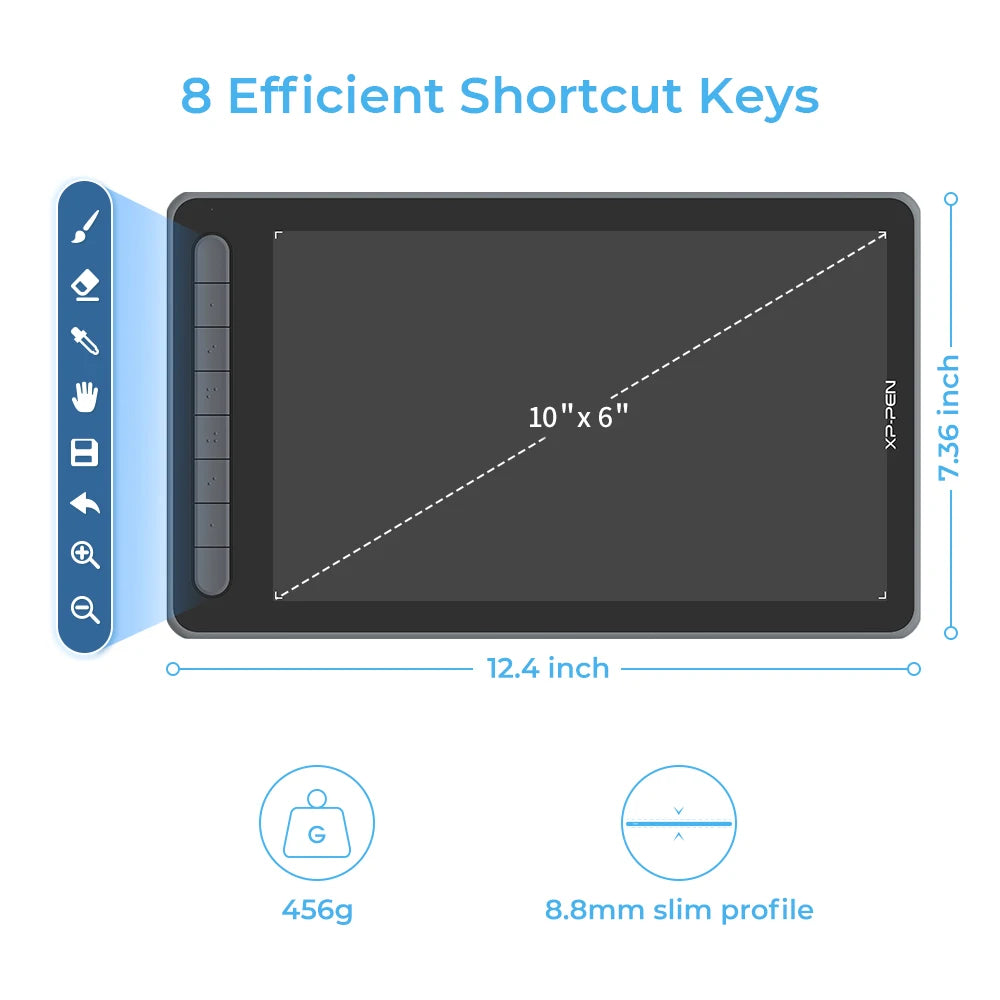 Portable Digital Drawing Tablet 8192 Levels Wireless