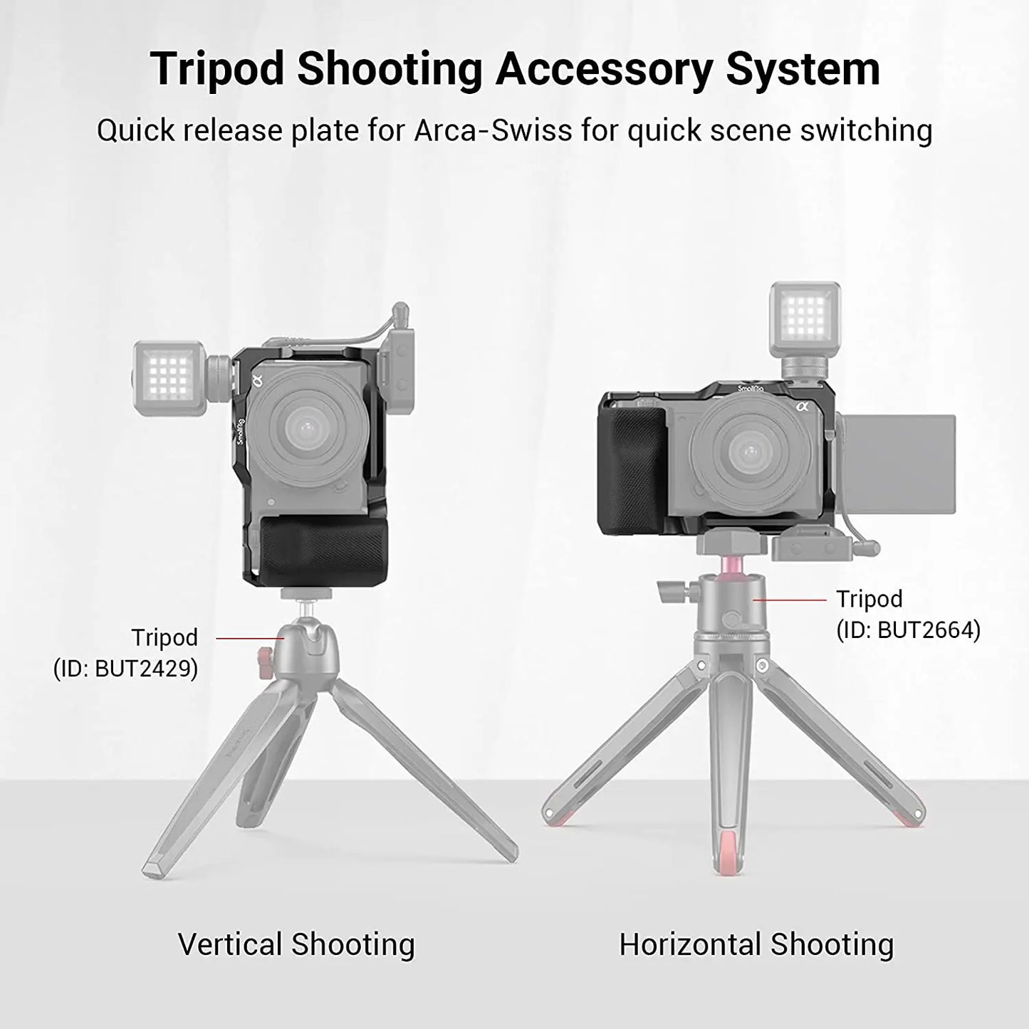 Camera Cage Kit with Grip for Sony ZV-E10