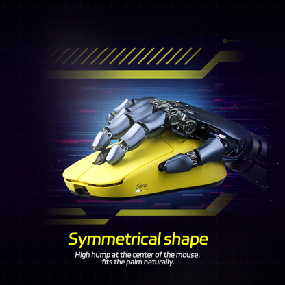 Black Ergonomic Wireless Gaming Mouse with 8K Sensor