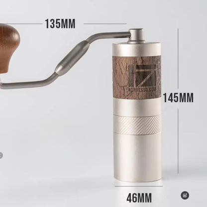 Portable Manual Coffee Grinder with 38mm Stainless Steel Burr