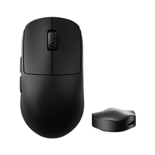 Black Ergonomic Wireless Gaming Mouse with 8K Sensor