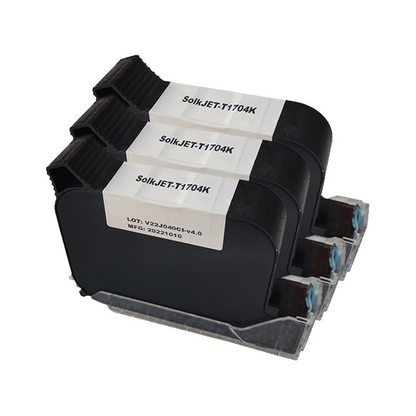 3 Pack 12.7mm Solvent Ink Cartridges Quick Dry