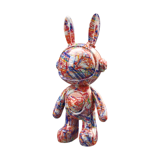 Modern Resin Rabbit Statue Desktop Accent