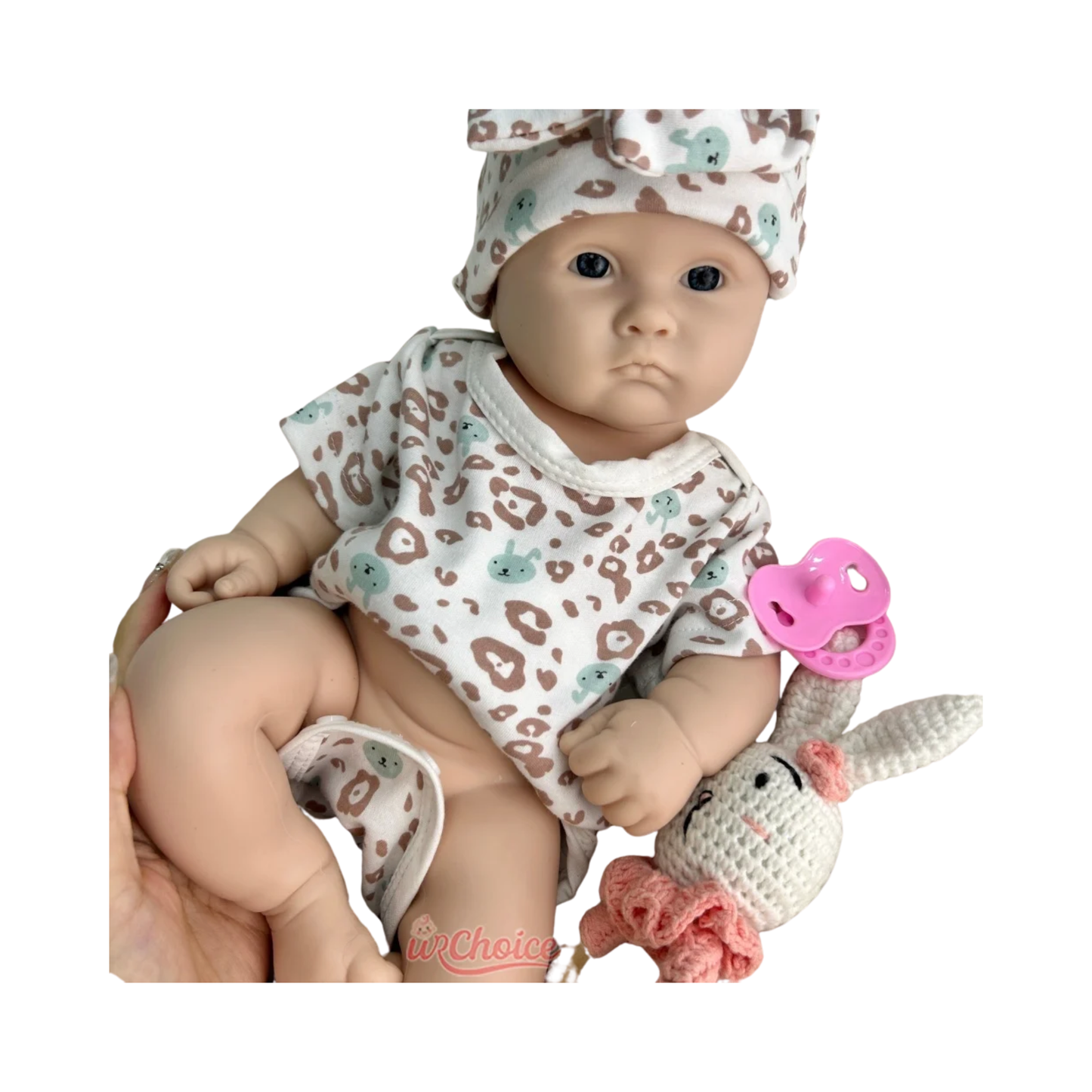 45cm Unpainted Reborn Baby Doll Silicone Chubby Girl
