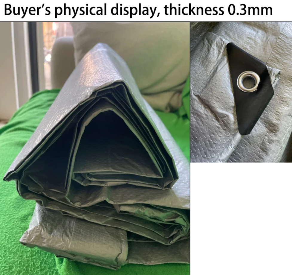 Waterproof Tarp Outdoor Camping Rain Cover 4x6m