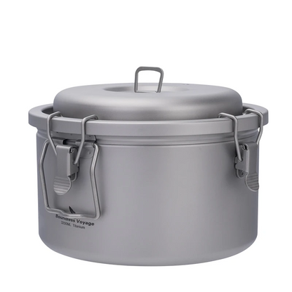 3.2L Multifunctional Porous Titanium Cooker for Outdoor Adventures