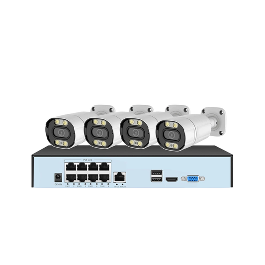 5MP 4-Camera 8CH NVR Security System 1TB