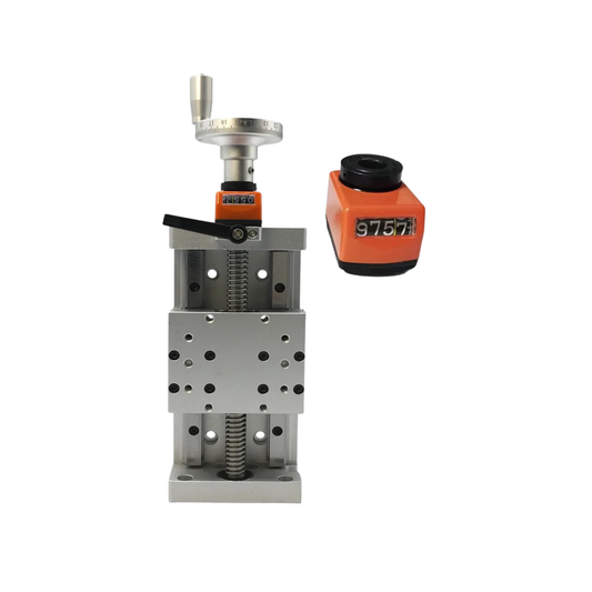 Manual Sliding Table 100mm Stroke Position Counter