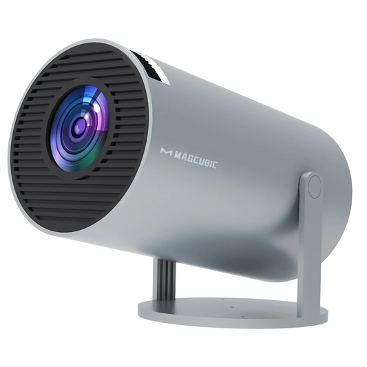 Wireless Portable Projector 4K Android WiFi6 Compact Grey