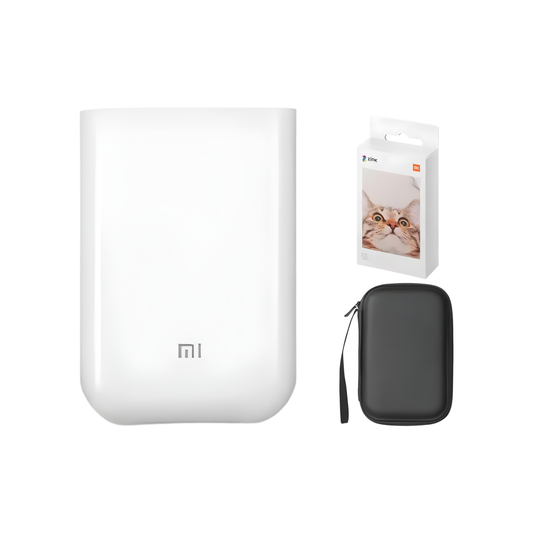 Mini Photo Printer and Case with 50-Pack Photo Paper