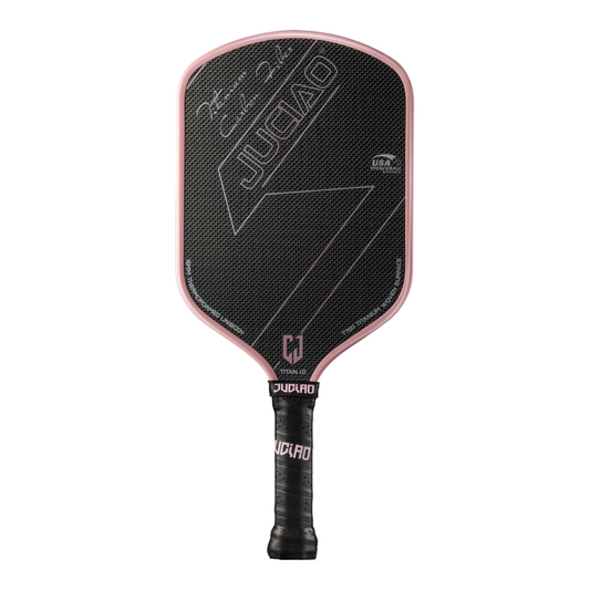 Pink Carbon Fiber Pickleball Paddle with Foam Edge Control