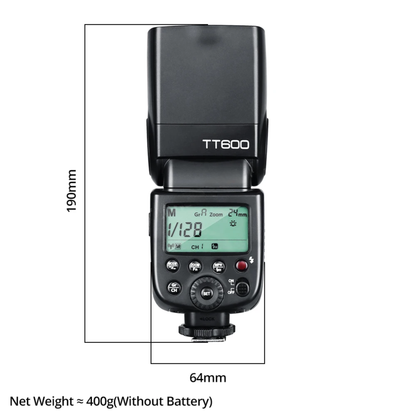 Fujifilm TT600 GN60 Wireless Camera Flash Speedlite