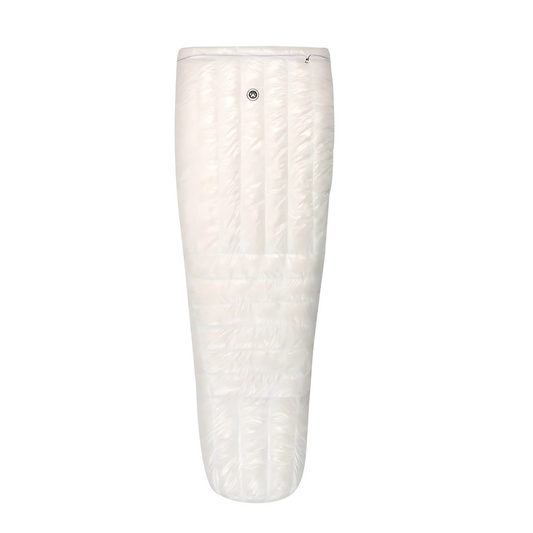 Portable Winter Camping Down Sleeping Bag Twilight White Regular