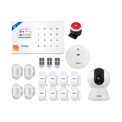 Wireless 4G WiFi Home Security Alarm Kit with App Control