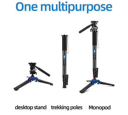 Professional Camera Monopod with Tilt Head and Quick Release Plate