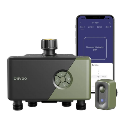Smart 4-Zone BSP Garden Water Timer with App Control