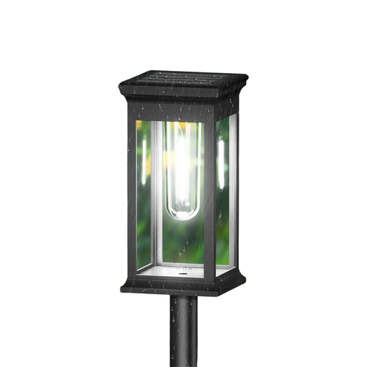 10 Pack White Solar Garden Path Lights for Walkways and Lawns