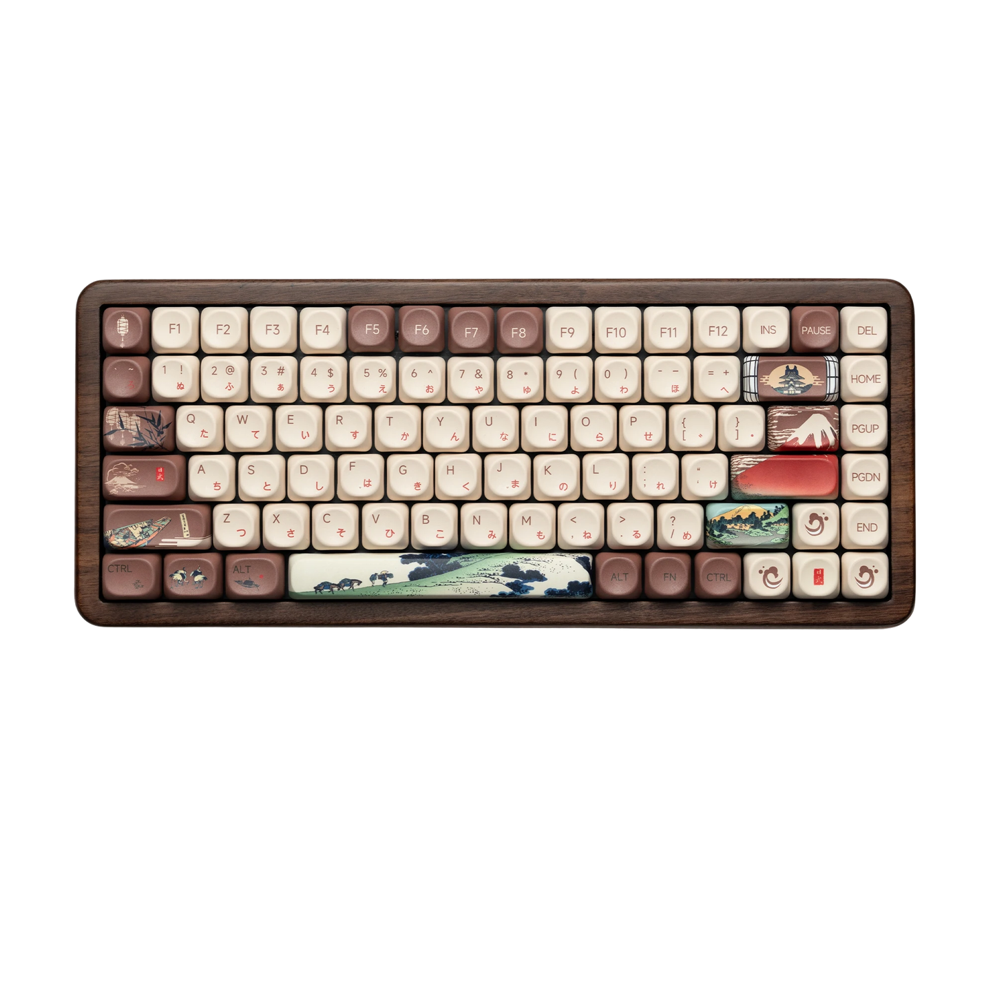 Ukiyoe Themed RGB Wireless Gaming Keyboard