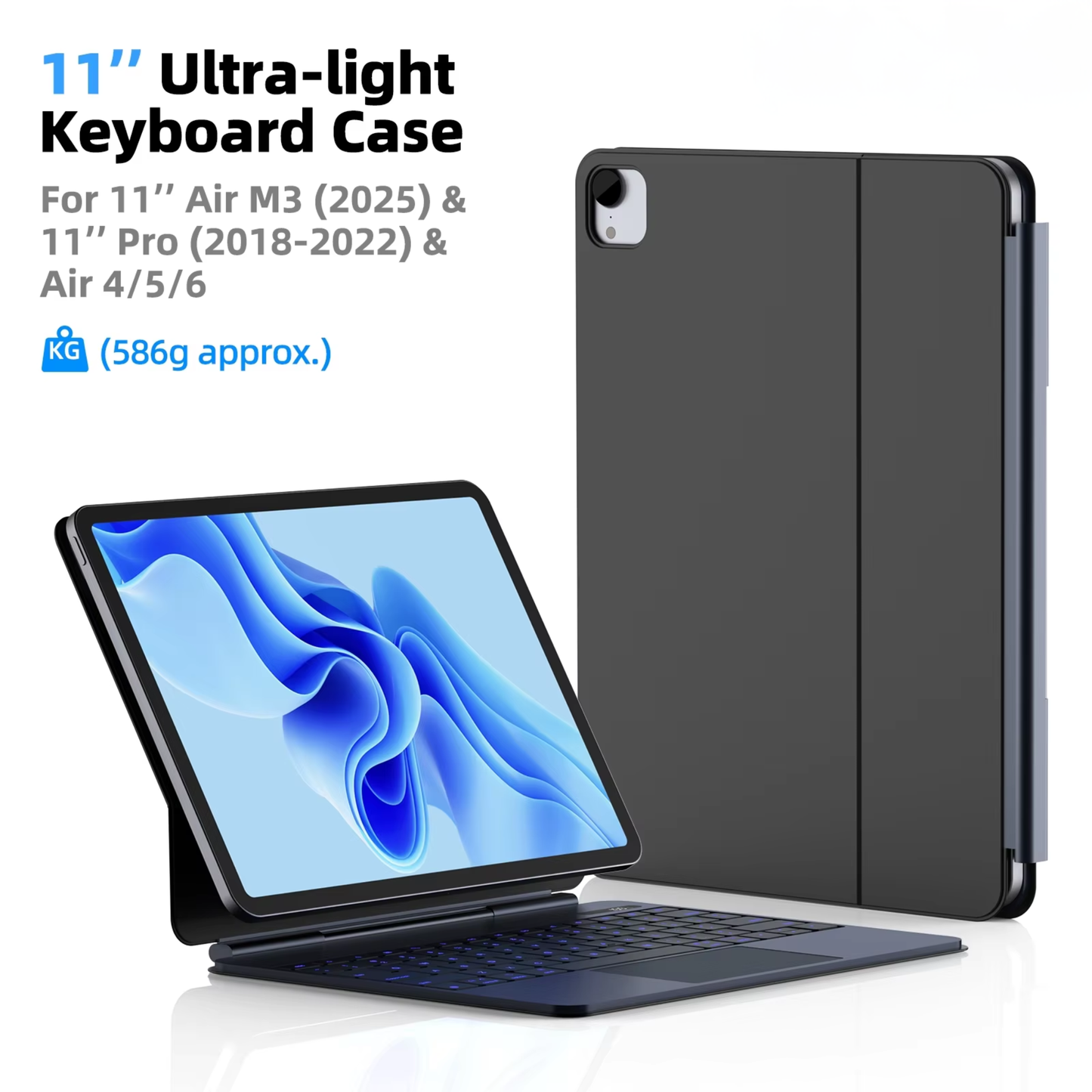 Portable Magnetic Keyboard Case iPad 11 Air