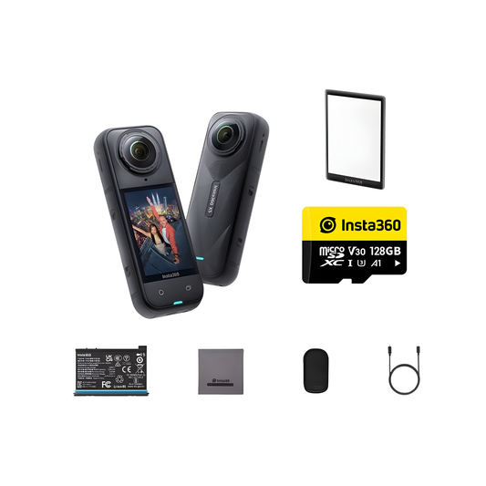 Insta360 X5 360 Action Camera with 128GB Storage and AI