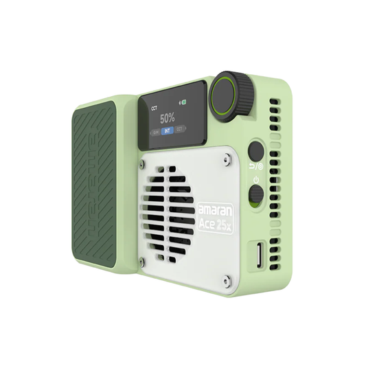 Green Rechargeable Pocket LED Light Panel for Video and Photography