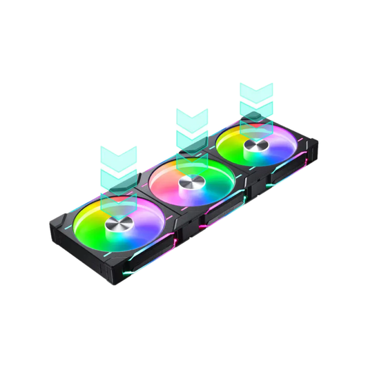 Quiet 140mm RGB Case Fans 3 Pack with PWM Control