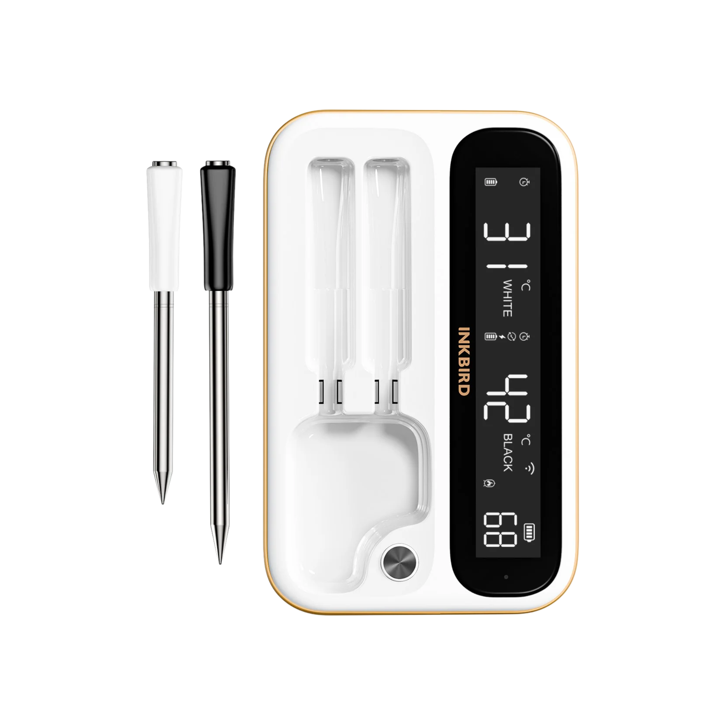 Smart BBQ Thermometer WiFi Bluetooth Dual Probe Waterproof