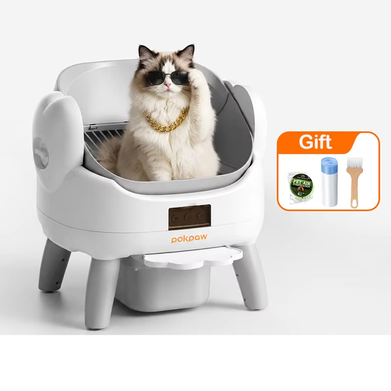 Quiet Smart Self-Cleaning Cat Litter Box with App Control