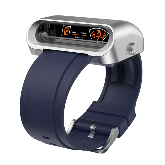 Blue Military Style Waterproof Wristwatch for Men